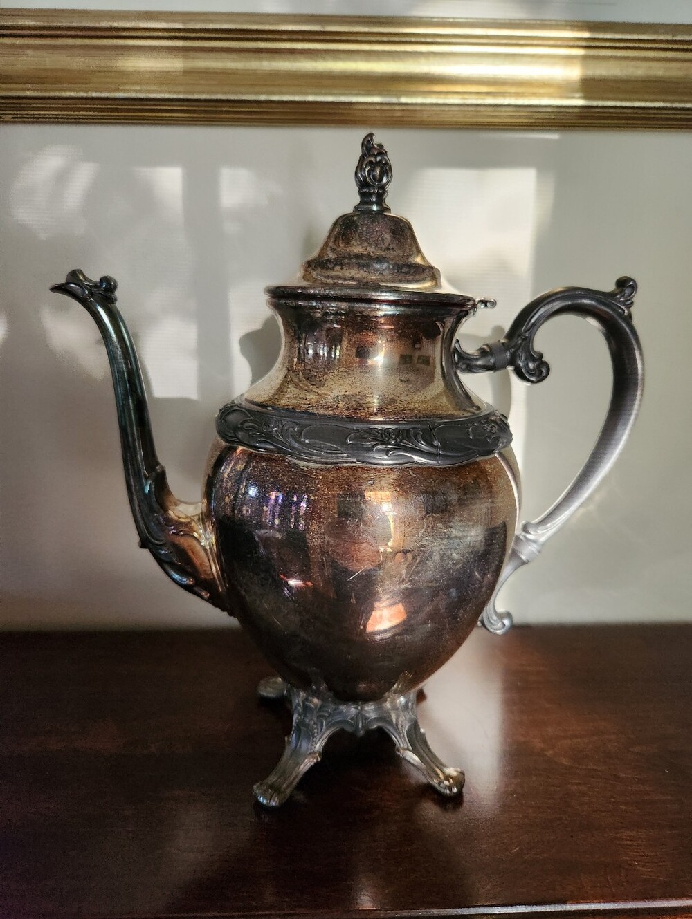 1940s Rogers & Bros Silver Plate "Exquisite" Teapot